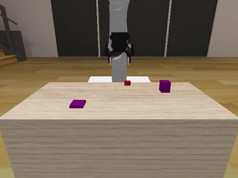 Obstruction task with one obstacle